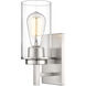 Janna Indoor Wall Sconce Wall Light in Brushed Nickel